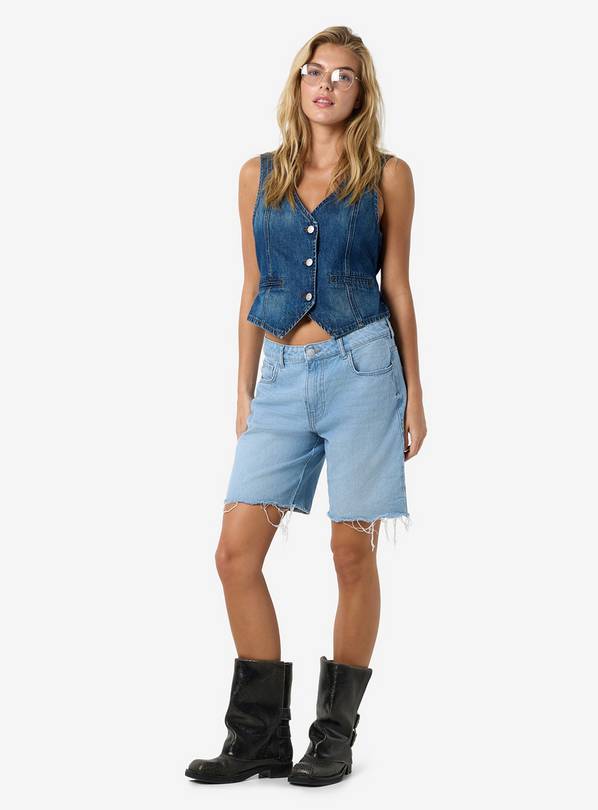NOISY MAY Loose Fit Denim Shorts XS/UK6